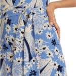 Ralph Lauren Lauren Floral Crepe Sleeveless Dress - Size 10 - Blue/Cream - NWT Photo 3