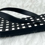 Coach Amel Flip Flop Sandals Gingham Black White Bow 5 Everyday Retro Casual Photo 0