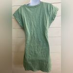 J.Crew  Women’s Sz Medium Pale Green Short Sleeve Tie-Waist T-Shirt Dress Photo 6