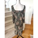 Dress Forum Black Ditsy Floral Milkmaid Blouson Midi Dress Boho Whimsygoth Photo 3