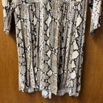 Anthropologie Maeve Juno Snake Print Button Down Long Sleeve Shirt Dress Medium Photo 5