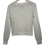 Abercrombie & Fitch  Cream Ribbed Knit Long Sleeve V-Neck Cardigan Sweater Size S Photo 1