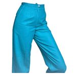 Pendleton Vintage 60/70s  teal trousers size small 23” high rise wool​ Photo 2