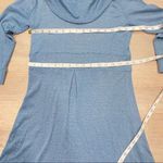 Michael Stars  Cowl neck Sparkle blue fit & flare Dress size Small‎ office party Photo 5