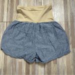 Motherhood Maternity Cotton Blue Shorts with Tummy Panel, Size Large Photo 2