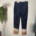 Chico's NEW Chico’s So Slimming Girlfriend Ombre Dip Dye Ankle Jeans Dark Wash Firming 6 Photo 5