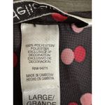 Delicates Vintage Y2K Cowl Neck L Sheer Black Pink 90s Y2K Polka Dot Whimsical Fairy Dress Photo 5