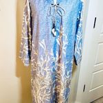 Soft Surroundings Shell Seeker ResortWear Beach Embroidered Tunic/ Dress ~L🧡 Photo 11