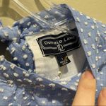 Duffield Lane Sandy Blue Textured Dot Dress Size Large Photo 4