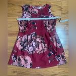 Neiman Marcus - Red Floral Midi Dress Size 18W Photo 4