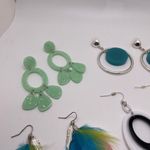 Dress Up Lot Of 4 Fun Women’s Costume Earrings Pierced Dangle Drop  Photo 8