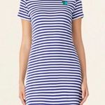 Tory Burch | Tory Sport Striped T-Shirt Dress - Blue/White - Large Photo 1