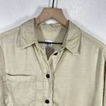 ZARA  Shirt Dress Tunic Top‎ Long Sleeve Button Down  Beige Size Small Flowy Photo 3