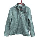 Patagonia Womens Better Sweater 1/4 Zip Tubular Blue/Crevasse Blue Heather Photo 0