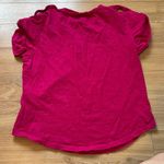 Ralph Lauren Lauren  pink v neck top with gold buttons on shoulders size medium Photo 6