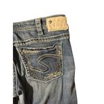 Silver Jeans Co Silver Jean Suki Low Straight Jeans Women Blue Denim Studded Embellished W33 L32 Photo 5