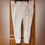 Celebrity Pink  Mid-Rise The Rider Skinny Stretch Ankle Jeans Optic White Size 18 Photo 3
