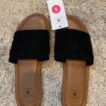 Shade & Shore Black Slide On Sandals Photo 0