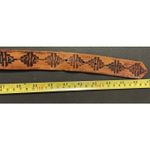 Hand Tooled Womens XL Brass Hardware Argentina Western Cowgirl Boho Hippie Aztec Brown Photo 6