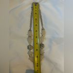 VTG Necklace 22” Faux Sea Glass Sand Dollars Brass Tone Two Tone Beach Vintage White Photo 2