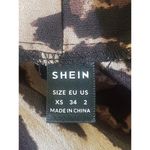 SheIn Womens Size XS Open Front Leopard Chiffon Kimono Animal Print 3/4 Sleeve Photo 8