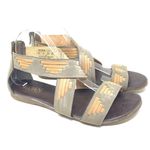ROAN by Bed Stu Gray Tan Distressed Leather Gladiator Livi Sandal Grey Bone 9.5 Photo 0