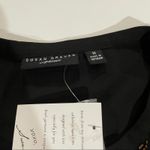 Susan Graver  Artisan‎ Black Beaded Sheer Long Sleeve Button Down Shirt Size 10 Photo 4