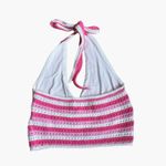 Hollister Pink Crochet Cropped Halter Top M Y2K Boho Summer Photo 3