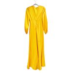 Mac Duggal  55693 Marigold Charmeuse Empire Waist Blouson Long Sleeve Gown 2 Photo 6