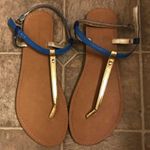 Limited Edition sandals blue & gold Brown Size 10 Photo 1