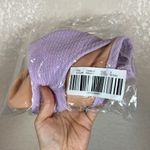 J Crew Bikini Bottom Womens Small Purple Textured Curved Waist Cheeky Pastel NEW Photo 7