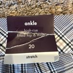 Ava & Viv New women’s plus plaid ankle high rise pants Sz 20 Photo 8