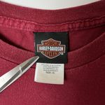 Harley Davidson Six Bends T Shirt Red XL Extra Large Pocket USA Flag Graphic Tee Photo 14