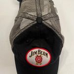 Jim Beam Snap Back Hat One Size Adjustable Black Embroidered Logo Photo 2
