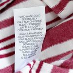 Kut From The Kloth Cotton Crewneck Long Sleeve Top in Maroon Striped, Size Small Photo 8