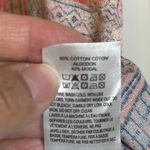 Lucky Brand  Red Blue Patriotic Short Sleeve Shirt Size Large EUC #2623 Photo 3