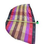 Multicolor Peace Sign Pashmina & Silk Scarf Neck Warmer Pink Purple Yellow Photo 3