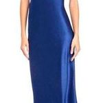 Amanda Uprichard  NWT Ruched Straps Blue Silk Hayley Midi Dress Photo 0