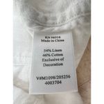 Coldwater Creek White Linen Sleeveless Button Up Top Size 14 Photo 6