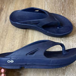 Oofos Ooriginal Dark Blue Sandals Flip Flops M 10 W 12 Photo 0