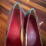 Obiono Handpainted Colorful Women's Shoes Butterfly Floral Indie Chunky Retro 38 Red Size 7.5 Photo 11