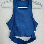 Outdoor Voices  Open Back Long Line Sports Bra Crop Top Women’s size XS Blue Photo 0