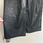 We Wore What Black Vegan Faux Leather High Rise Wide Leg Pants Trousers 28 Photo 2