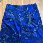Elie Tahari  Silk Wide Leg Navy Floral Pants 0 Photo 1