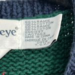 Vintage 1991 90's M The Eagle's Eye Crown Royalty Hand Knit Sweater Cardigan Size M Photo 4