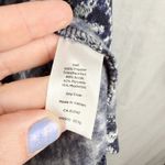 Talbots Women's Vest Medium Blue White Fair Isle Knit Faux Fur Collar Zip Front Photo 5