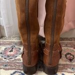 Etienne Aigner  brown Leather Heeled Boots sz 5.5 Photo 3