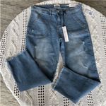 Nicole Miller  Distressed Blue Ankle Jeans Photo 1