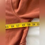 Nike  Dri-fit Studio Yoga Wrap V-Neck Rust Top Size L Photo 9