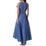 Sachin + Babi Bow Front Plunge Dress Sz. 8 Blue Photo 2